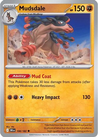 Mudsdale (108) [SV10 Destined Rivals] - Uncommon