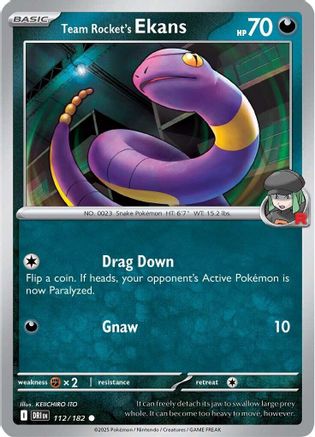 Team Rocket's Ekans (112) [SV10 Destined Rivals] - Common