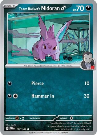 Team Rocket's Nidoran M (117) [SV10 Destined Rivals] - Common