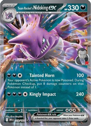 Team Rocket's Nidoking ex (119/182) [SV10 Destined Rivals] Holofoil - Double Rare