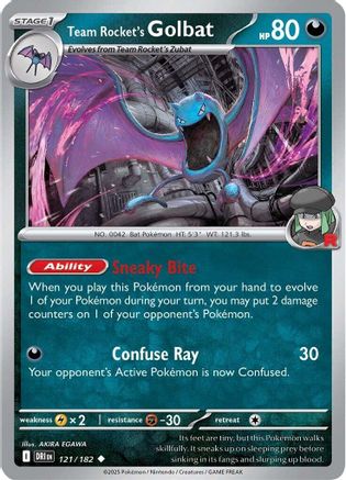 Team Rocket's Golbat (121) [SV10 Destined Rivals] - Uncommon