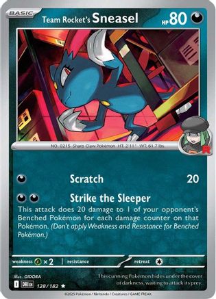 Team Rocket's Sneasel (128) [SV10 Destined Rivals] Holofoil - Rare