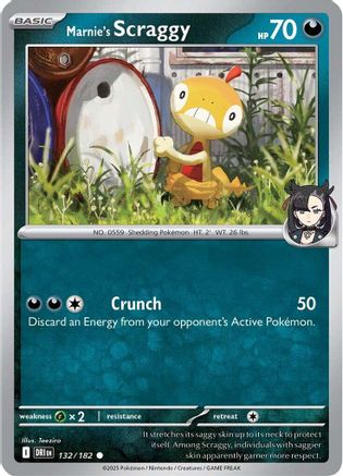 Marnie's Scraggy (132) [SV10 Destined Rivals] Reverse Holofoil - Common