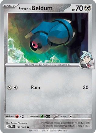 Steven's Beldum (143) [SV10 Destined Rivals] Reverse Holofoil - Common