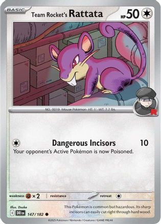 Team Rocket's Rattata (147) [SV10 Destined Rivals] Reverse Holofoil - Common