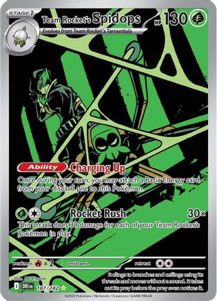 Team Rocket's Spidops (187/182) [SV10 Destined Rivals] Holofoil - Illustration Rare