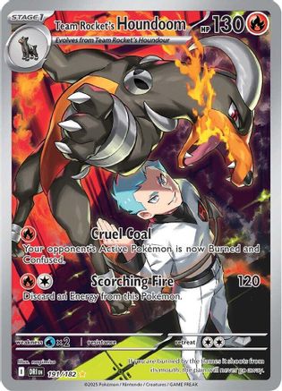Team Rocket's Houndoom (191/182) [SV10 Destined Rivals] Holofoil - Illustration Rare