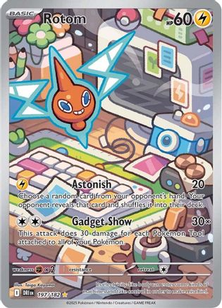 Rotom (197/182) [SV10 Destined Rivals] Holofoil - Illustration Rare
