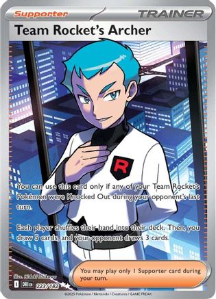 Team Rocket's Archer (223/182) [SV10 Destined Rivals] Holofoil - Ultra Rare