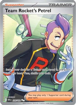 Team Rocket's Petrel (226/182) [SV10 Destined Rivals] Holofoil - Ultra Rare