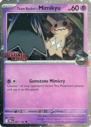 Team Rocket's Mimikyu (Prerelease) (087) [Miscellaneous Cards & Products] Holofoil - Uncommon