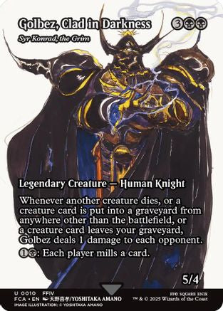 Golbez, Clad in Darkness - Syr Konrad, the Grim (Showcase) (FCA-010) [FINAL FANTASY: Through the Ages]