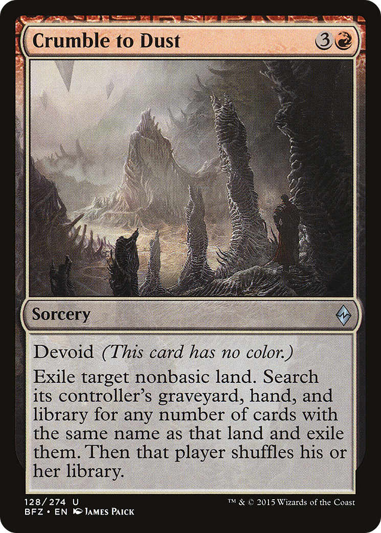 Crumble to Dust (BFZ-128) [Battle for Zendikar]