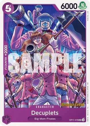 Decuplets (OP11-078) - A Fist of Divine Speed Release Event Cards