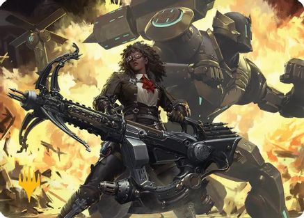 Machinist's Arsenal Art Card (Gold-Stamped Planeswalker Symbol) (AAFIN-002) [Art Series: FINAL FANTASY]