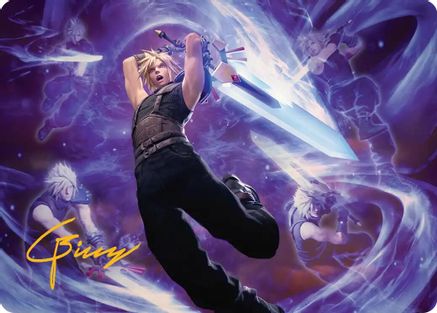Cloud's Limit Break Art Card (Gold-Stamped Signature) (AAFIN-023) [Art Series: FINAL FANTASY]