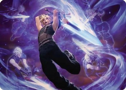 Cloud's Limit Break Art Card (AAFIN-023) [Art Series: FINAL FANTASY]