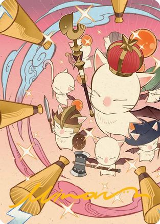 Summon: Good King Mog XII Art Card (Gold-Stamped Signature) (AAFIN-041) [Art Series: FINAL FANTASY]