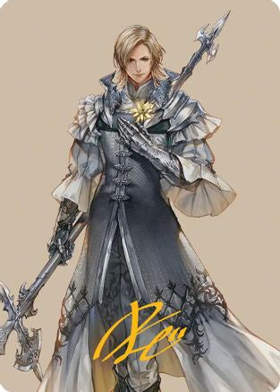 Dion, Bahamut's Dominant Art Card (Gold-Stamped Signature) (AAFIN-042) [Art Series: FINAL FANTASY]