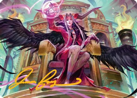 Sorceress's Schemes Art Card (Gold-Stamped Signature) (AAFIN-009) [Art Series: FINAL FANTASY]