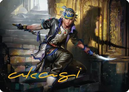 Locke Cole Art Card (Gold-Stamped Signature) (AAFIN-015) [Art Series: FINAL FANTASY]