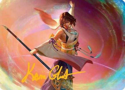 Yuna, Grand Summoner Art Card (Gold-Stamped Signature) (AAFIN-022) [Art Series: FINAL FANTASY]