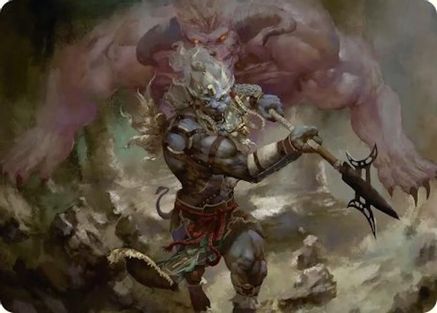 Kimahri, Valiant Guardian Art Card (AAFIN-029) [Art Series: FINAL FANTASY]