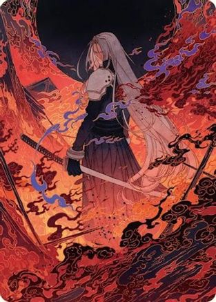 Nibelheim Aflame Art Card (AAFIN-035) [Art Series: FINAL FANTASY]