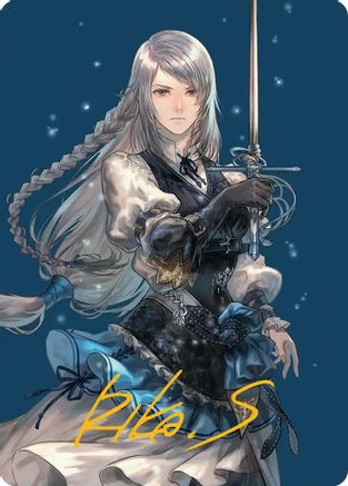 Jill, Shiva's Dominant Art Card (Gold-Stamped Signature) (AAFIN-043) [Art Series: FINAL FANTASY]