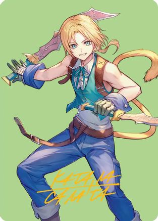 Zidane, Tantalus Thief Art Card (Gold-Stamped Signature) (AAFIN-049) [Art Series: FINAL FANTASY]