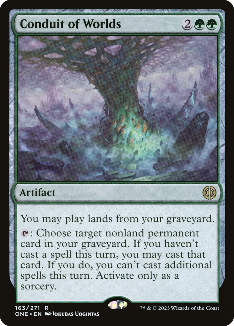 Conduit of Worlds (ONE-163) [Phyrexia: All Will Be One] Foil