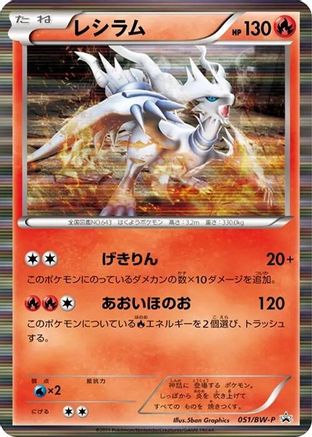 Reshiram - 051/BW-P (051/BW-P) - BWP Promotional cards Holofoil