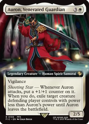Auron, Venerated Guardian (Extended Art) (FIC-130) [Commander: FINAL FANTASY]