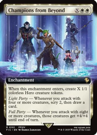 Champions from Beyond (Extended Art) (FIC-101) [Commander: FINAL FANTASY] Foil