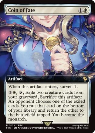 Coin of Fate (Extended Art) (FIC-104) [Commander: FINAL FANTASY] Foil