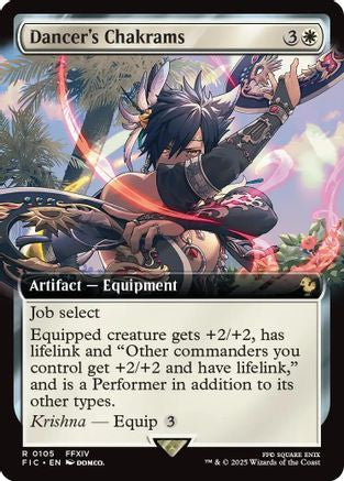 Dancer's Chakrams (Extended Art) (FIC-105) [Commander: FINAL FANTASY] Foil