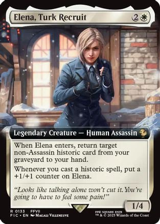 Elena, Turk Recruit (Extended Art) (FIC-133) [Commander: FINAL FANTASY] Foil