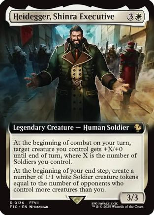Heidegger, Shinra Executive (Extended Art) (FIC-136) [Commander: FINAL FANTASY] Foil