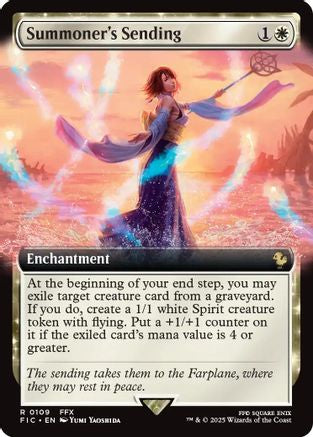 Summoner's Sending (Extended Art) (FIC-109) [Commander: FINAL FANTASY] Foil