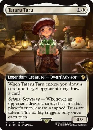 Tataru Taru (Extended Art) (FIC-138) [Commander: FINAL FANTASY] Foil