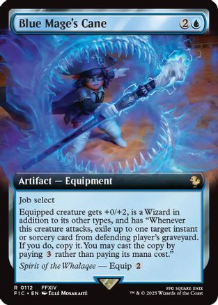 Blue Mage's Cane (Extended Art) (FIC-112) [Commander: FINAL FANTASY]