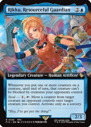 Rikku, Resourceful Guardian (Extended Art) (FIC-145) [Commander: FINAL FANTASY]