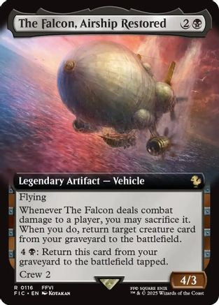 The Falcon, Airship Restored (Extended Art) (FIC-116) [Commander: FINAL FANTASY]