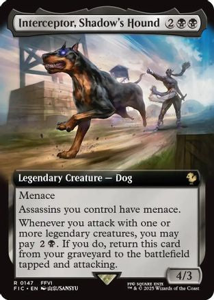 Interceptor, Shadow's Hound (Extended Art) (FIC-147) [Commander: FINAL FANTASY] Foil