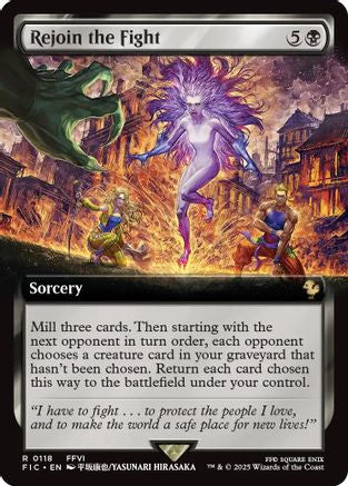 Rejoin the Fight (Extended Art) (FIC-118) [Commander: FINAL FANTASY]