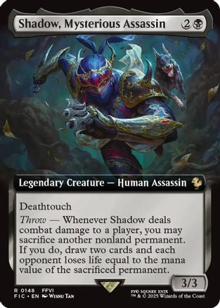 Shadow, Mysterious Assassin (Extended Art) (FIC-148) [Commander: FINAL FANTASY] Foil