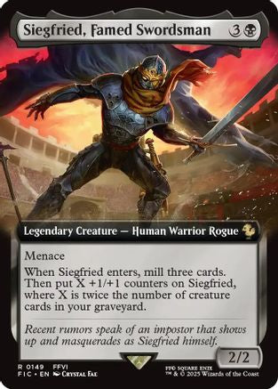 Siegfried, Famed Swordsman (Extended Art) (FIC-149) [Commander: FINAL FANTASY]