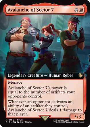 Avalanche of Sector 7 (Extended Art) (FIC-150) [Commander: FINAL FANTASY]