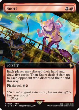 Snort (Extended Art) (FIC-120) [Commander: FINAL FANTASY] Foil