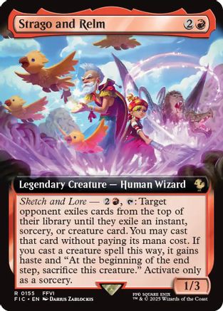 Strago and Relm (Extended Art) (FIC-155) [Commander: FINAL FANTASY]